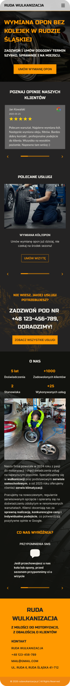 Final homepage design, desktop and mobile view
