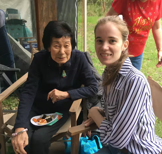 Alli Parker with her grandmother - Cherry Parker