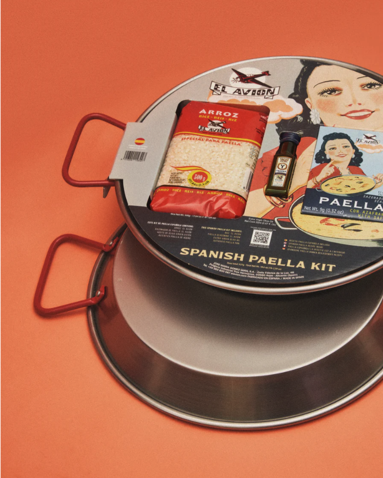 El Avion 30.5cm Paella Pan (polished carbon steel)
