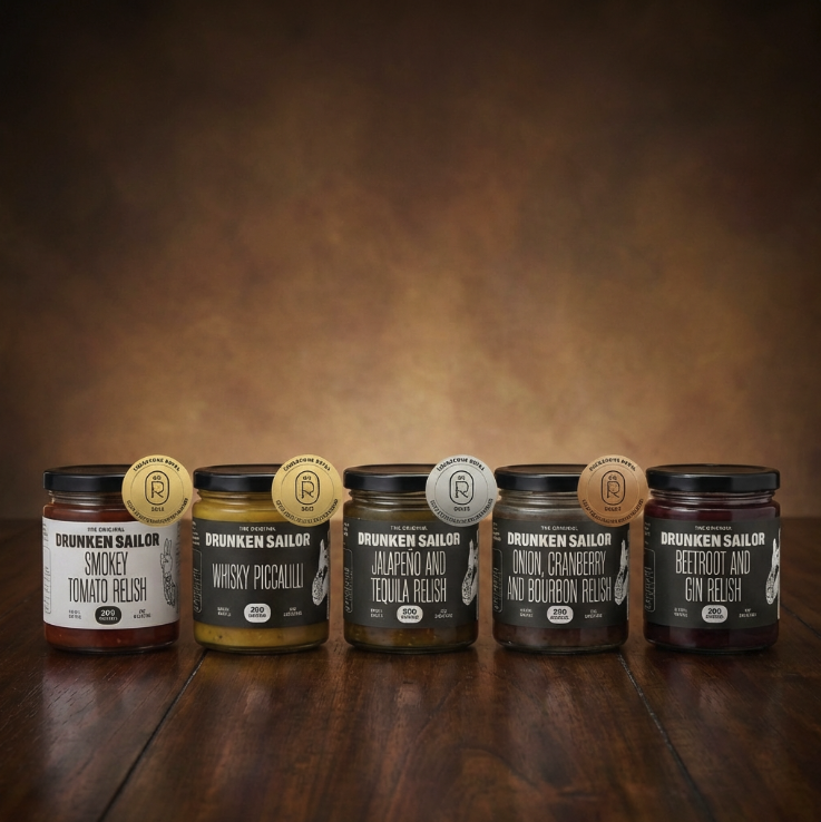Drunken Sailor 5 Relish range