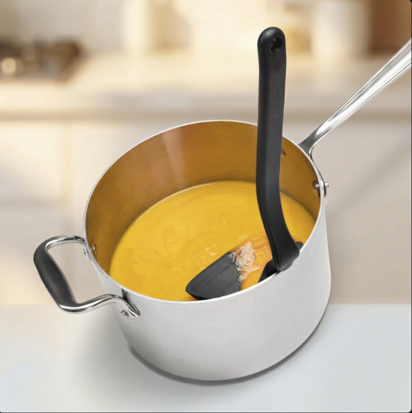 Fladle - hooks onto pan