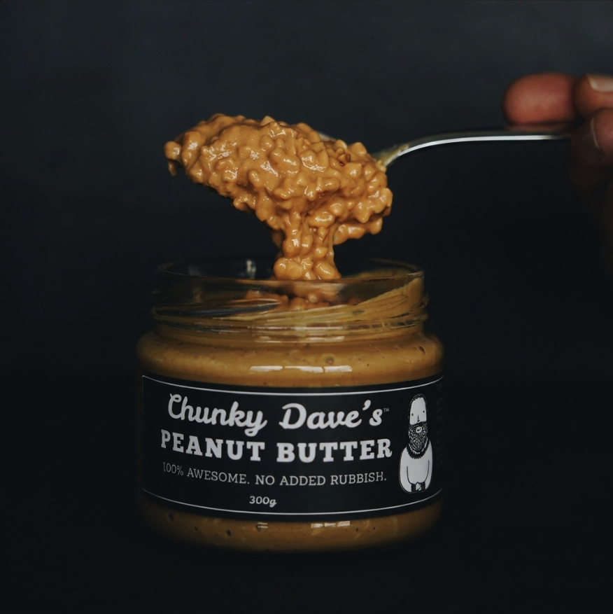 300gm Bottle of Chunky Dave's Chunky Peanut Butter