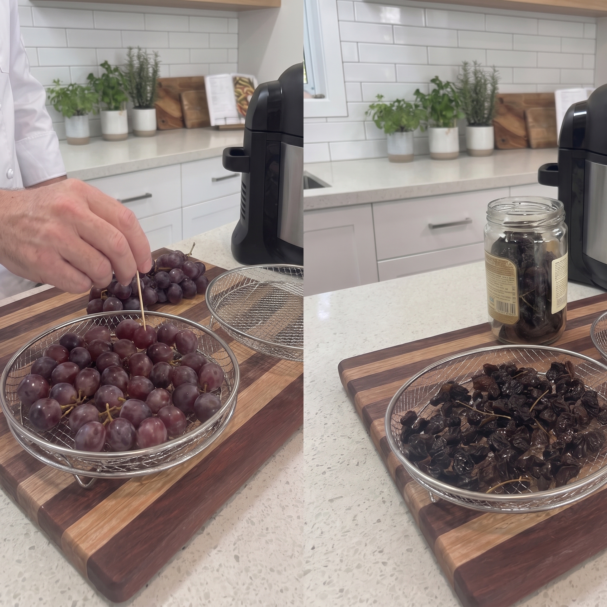 Stackable Air Fryer Dehydrating Racks – Set of 3 - Dehydrating Muscat Grapes
