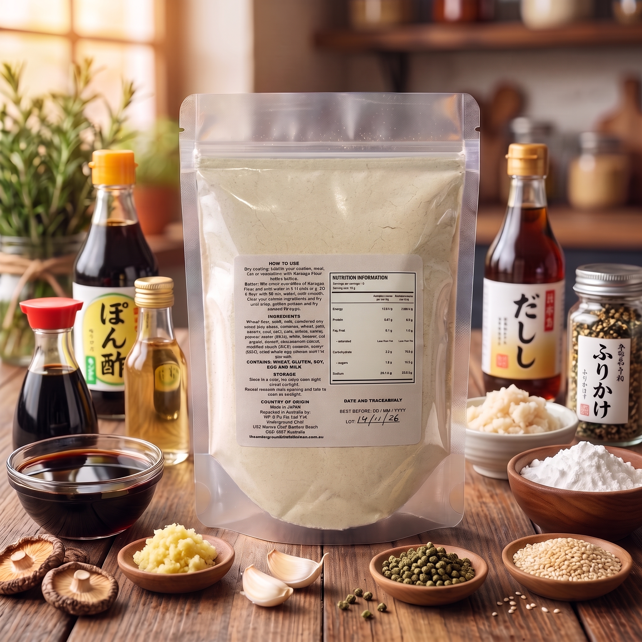 Japanese Chicken Karaage Flour - Nutrition Panel