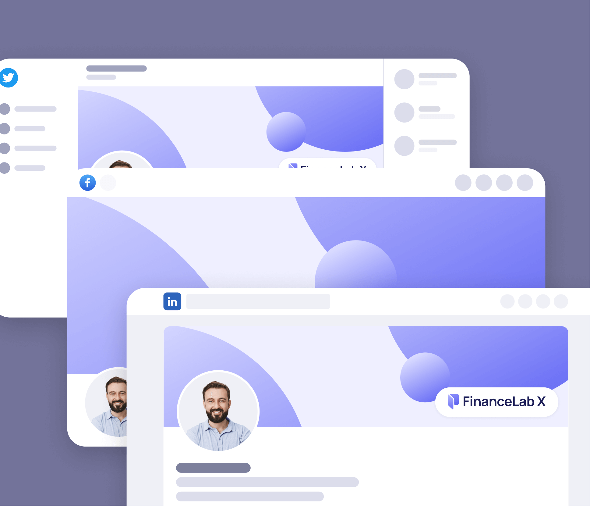 Finance X - Social Media Assets - Fintech and Finance Webflow Template