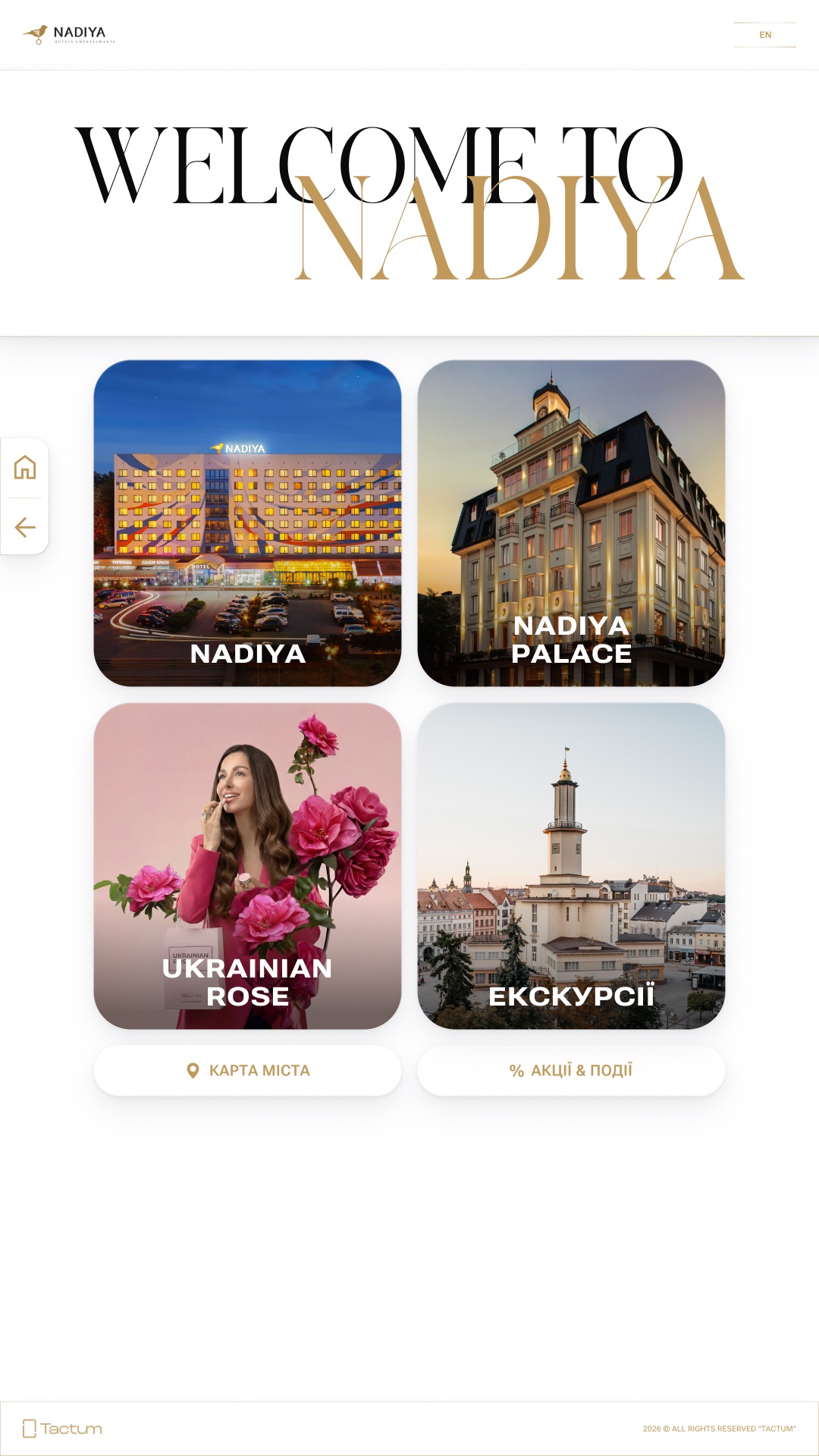 Інтерфейс інтерактивної системи для мережі бізнесів