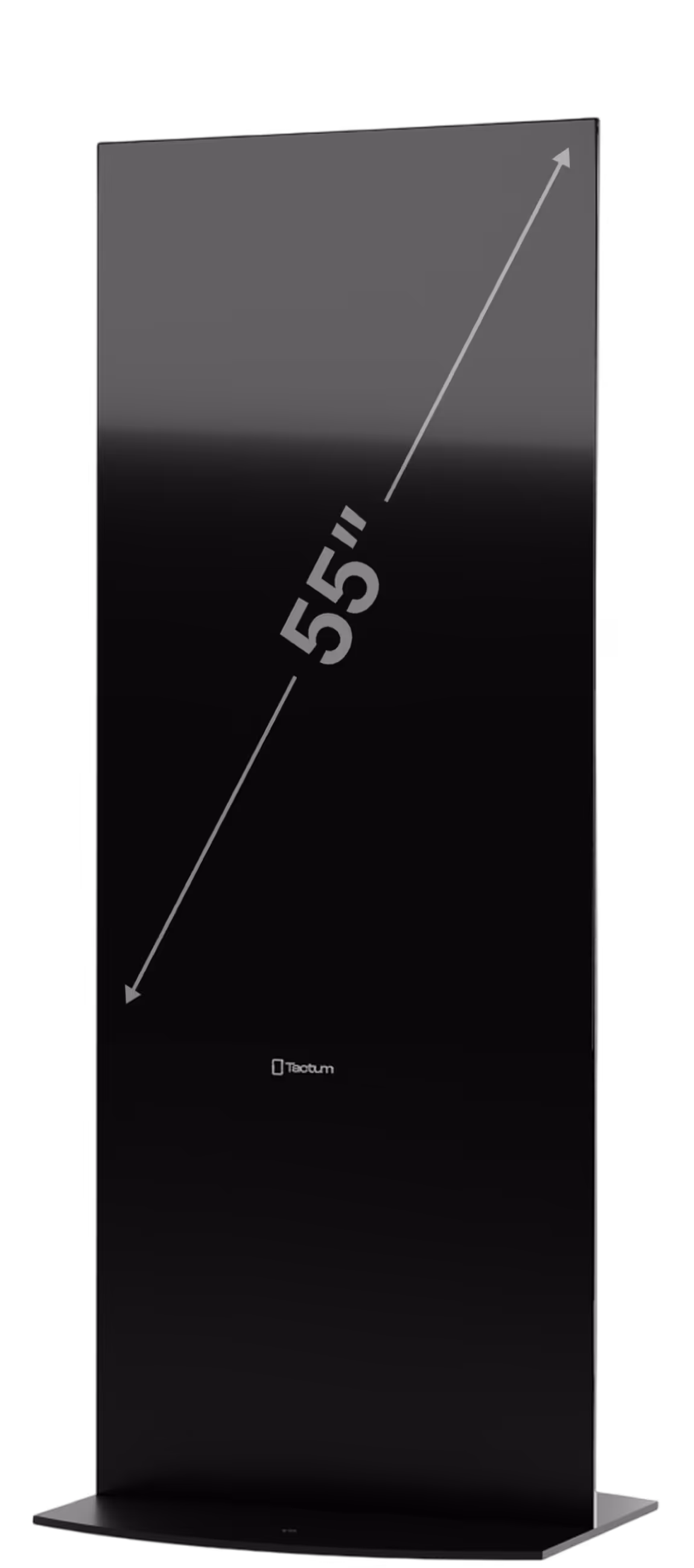 Вертикальна інтерактивна панель Tactum 55″ у чорному корпусі.