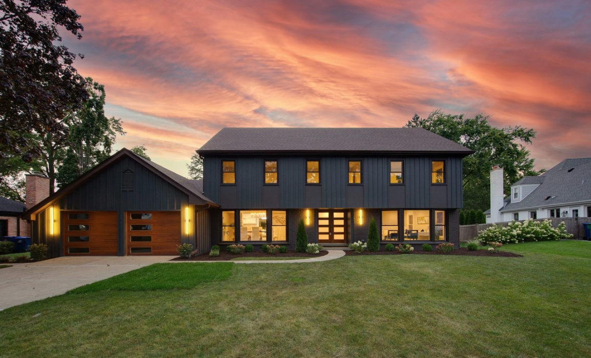 In Northbrook — whole home renovation exterior