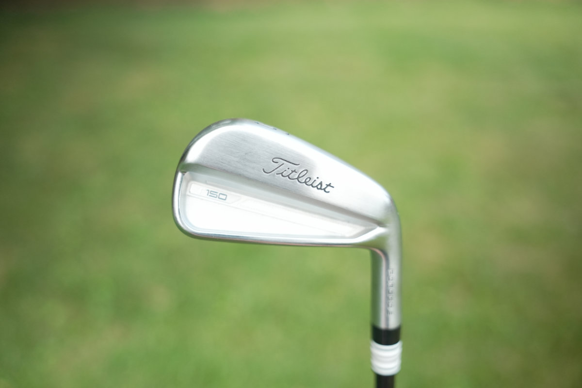 Titleist T150 iron face view with Fujikura Axiom 105S shaft