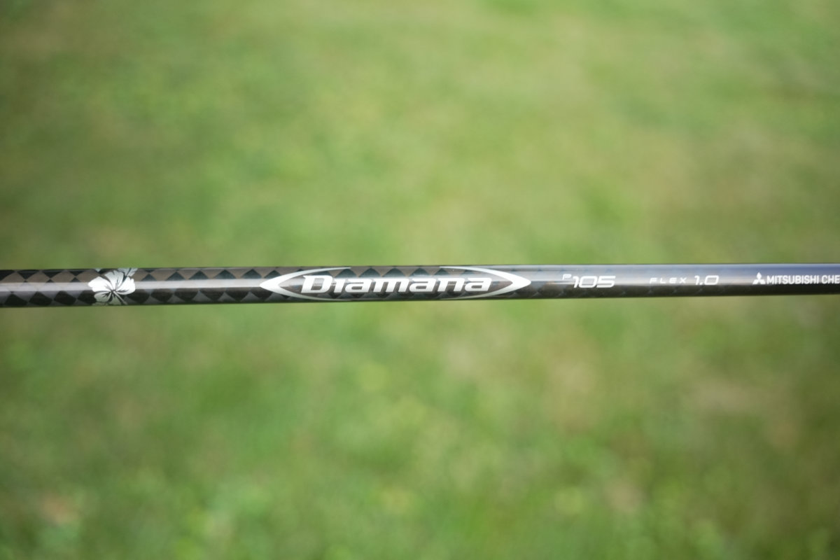 Mitsubishi Chemical Diamana P 105 putter shaft close-up