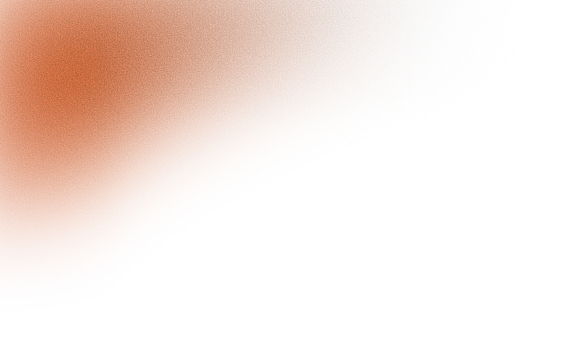 Abstract gradient with bright orange blending into pale peach and white on a black background.