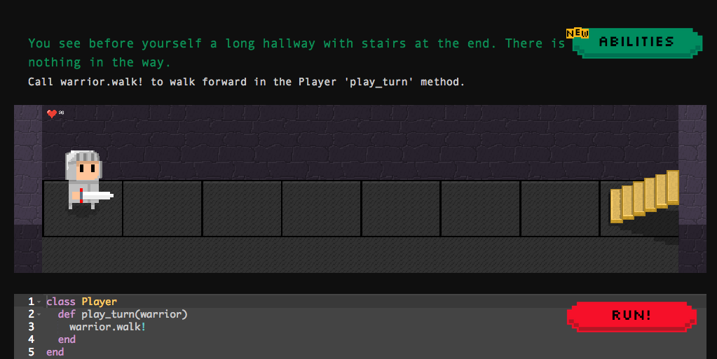 Ruby Warrior screenshot