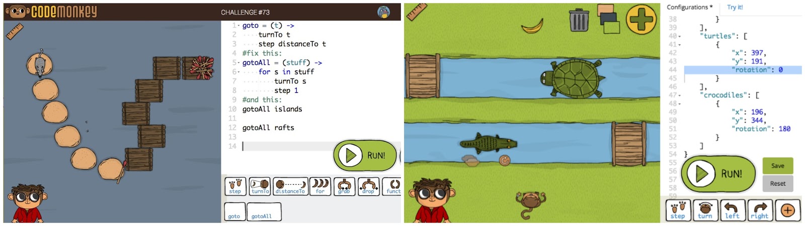 CodeMonkey screenshots