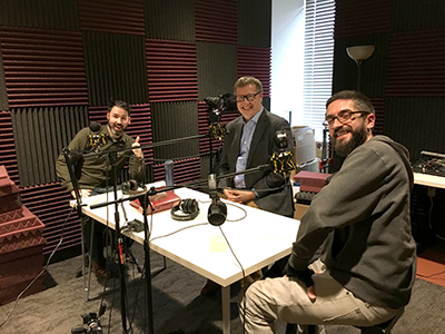 Inside the Filament Games Podcast booth