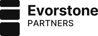 Evorstone Partners logo with a stylized stacked block icon to the left.