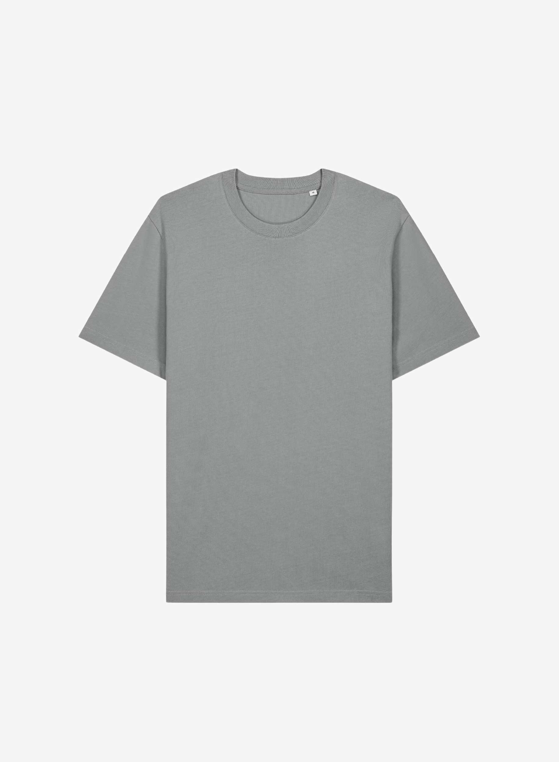 Produktbild på en oversized unisex t-shirt i ekologisk bomull med avslappnad passform.