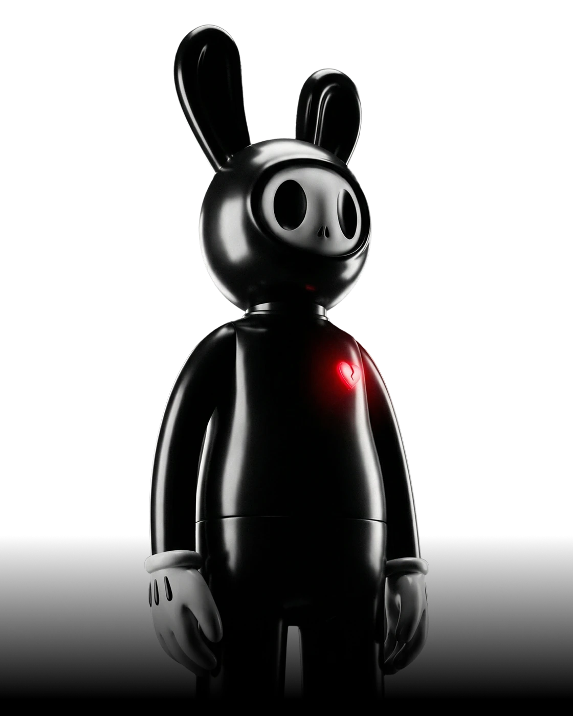 COALLY — 25 cm vinyl figure with a red broken heart