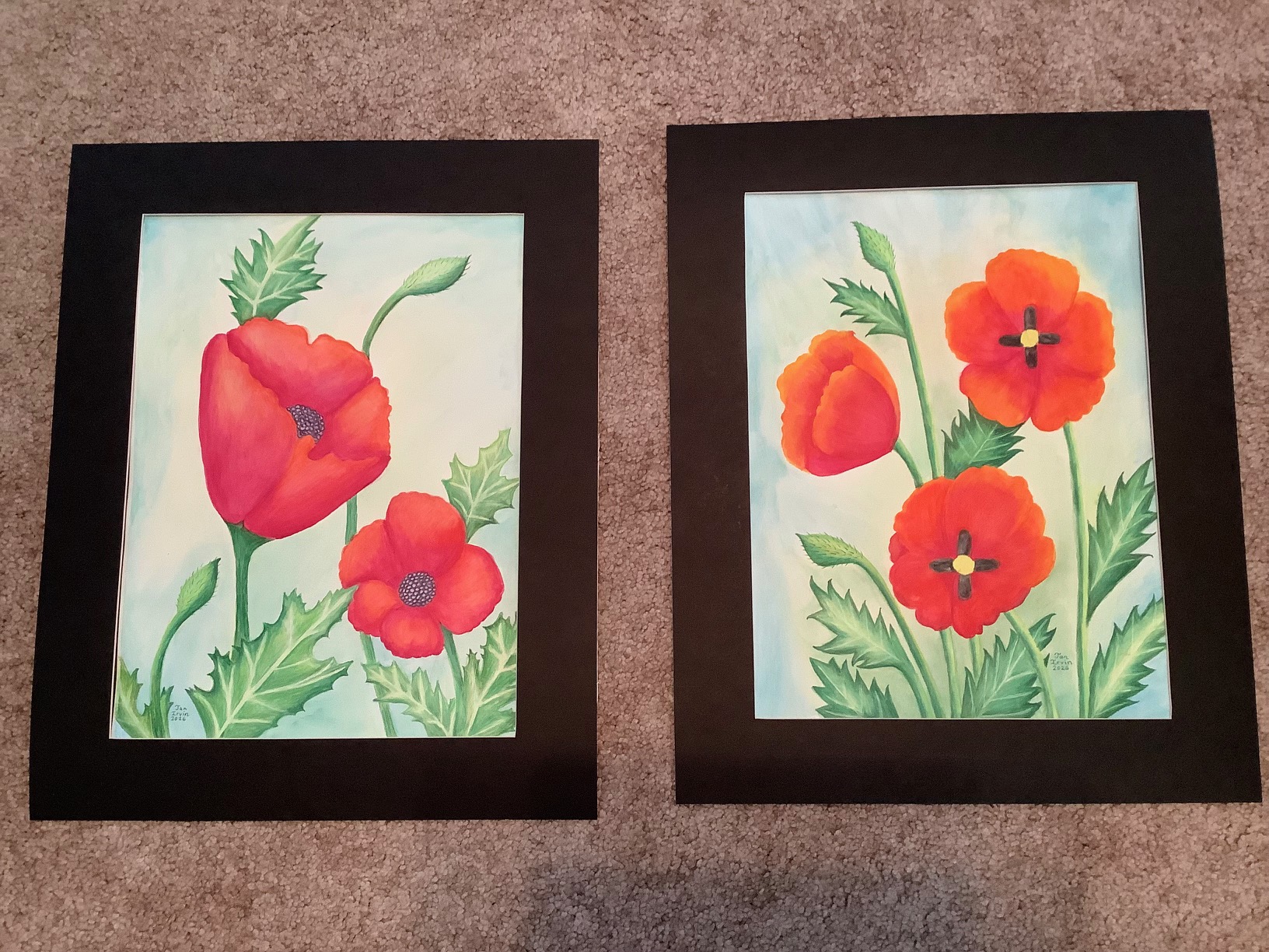 Poppies I by Jan Irvin