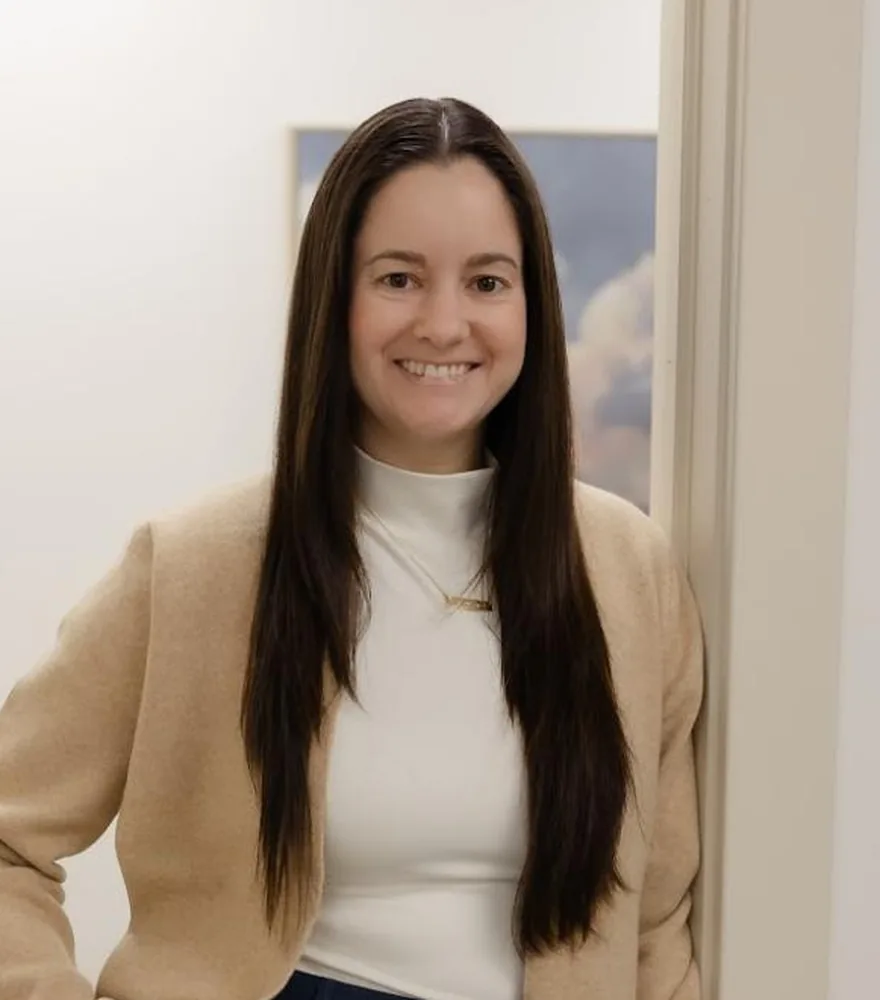 Colleen Garcia, licensed professional counselor and therapist at Adoption Care Services, smiling headshot