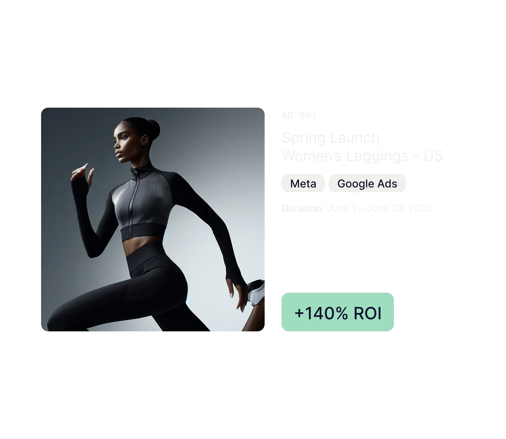 An ad for Women's Leggings