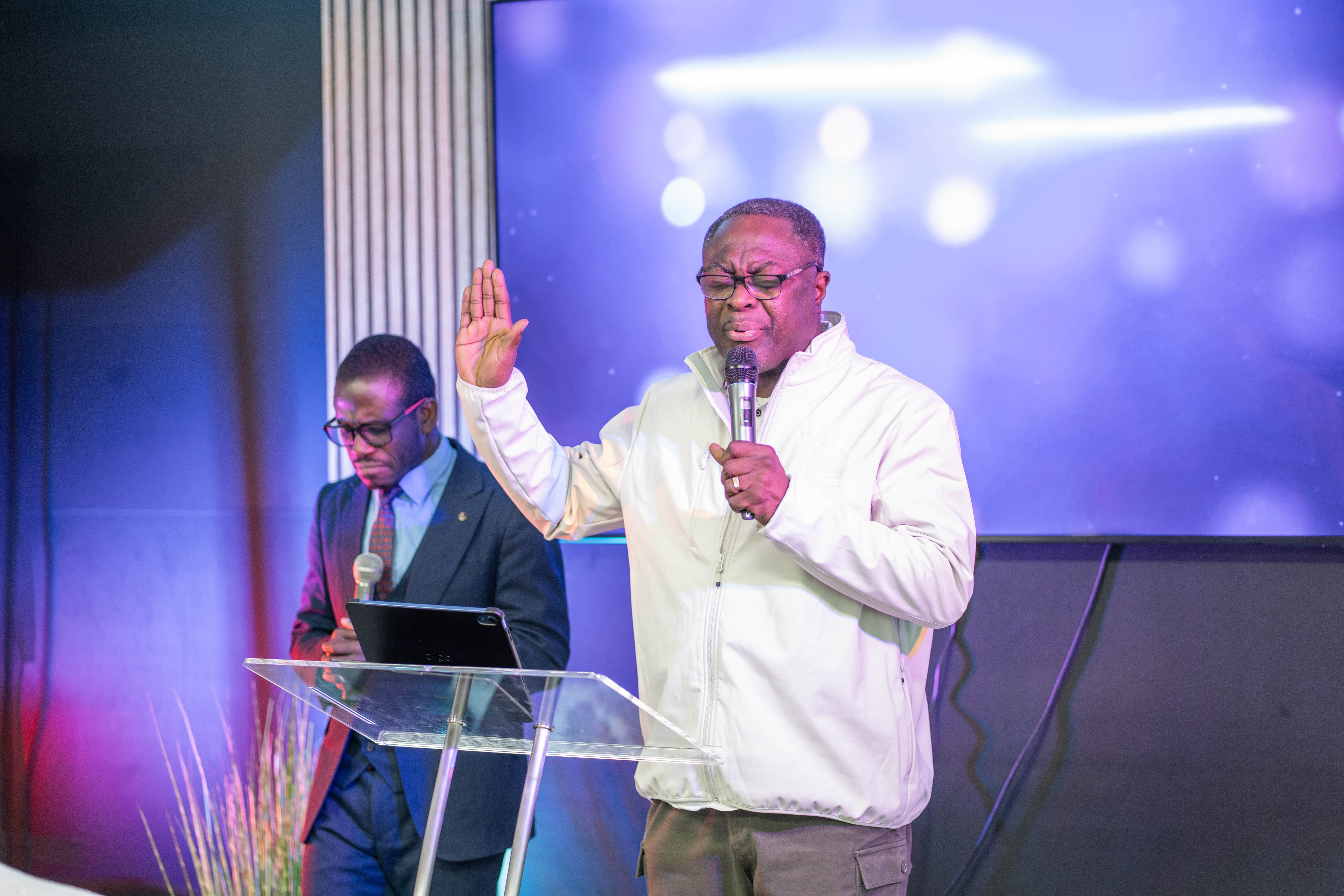 image of worship service in progress (for a church & cathedral)