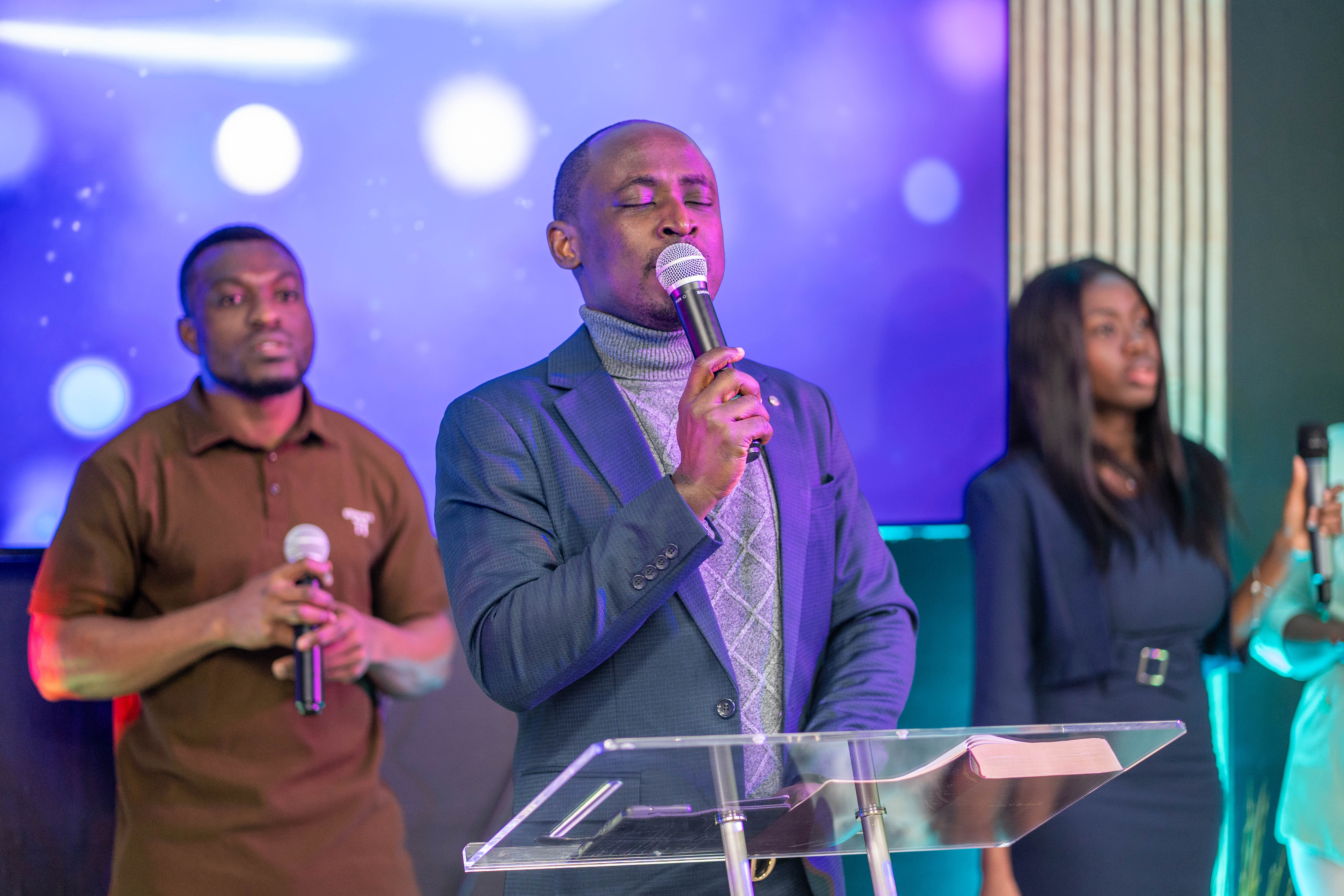 image of musical instruments in church