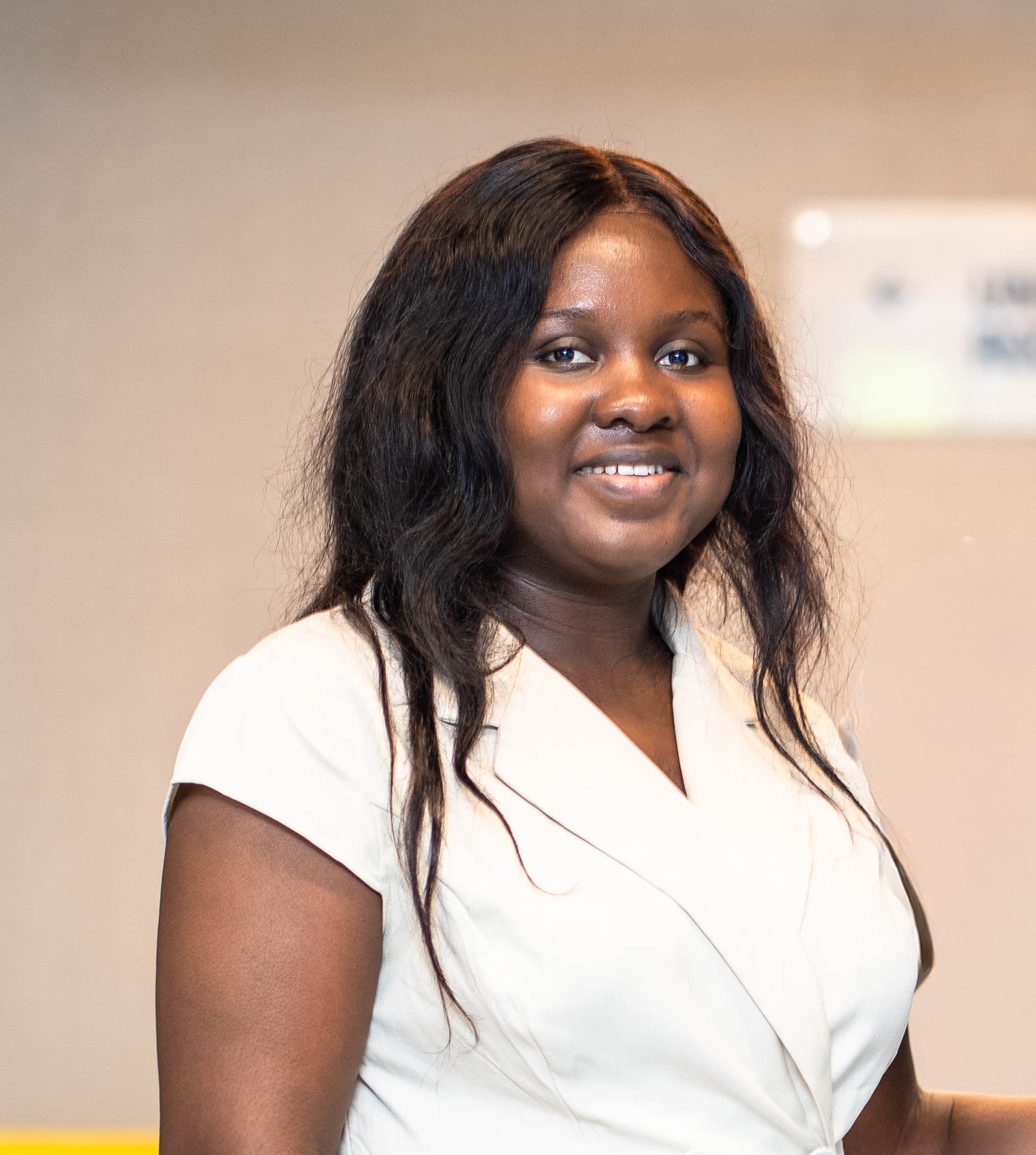 image of parents and staff discussing enrollment