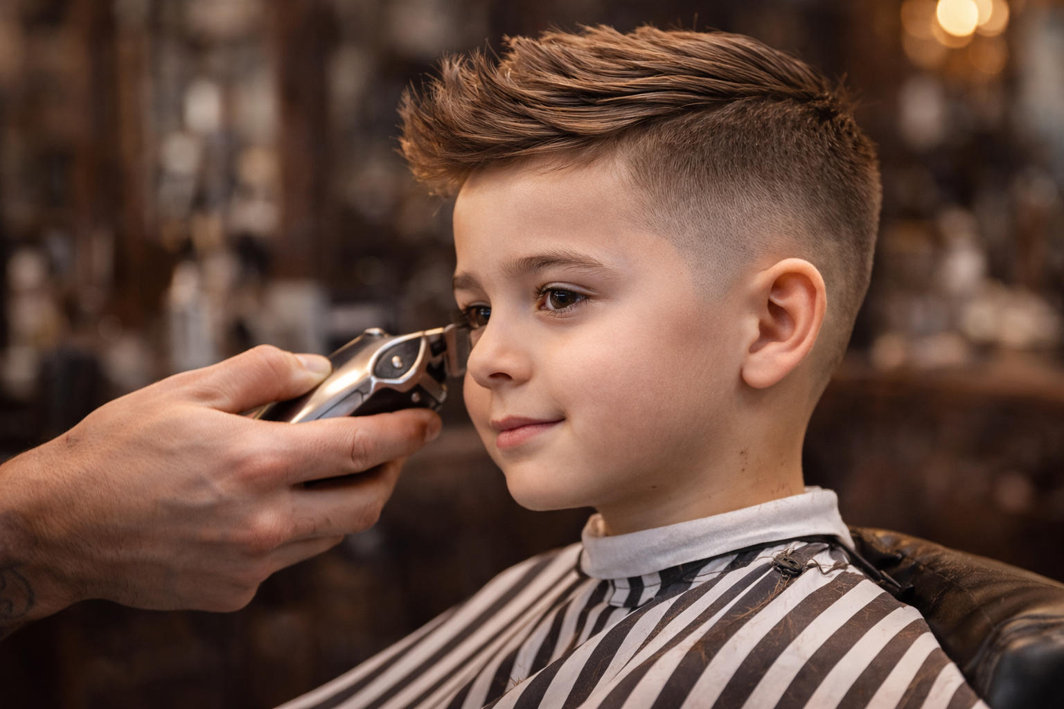 Kids haircut at Classic Styles Barbershop in Tamarac, FL