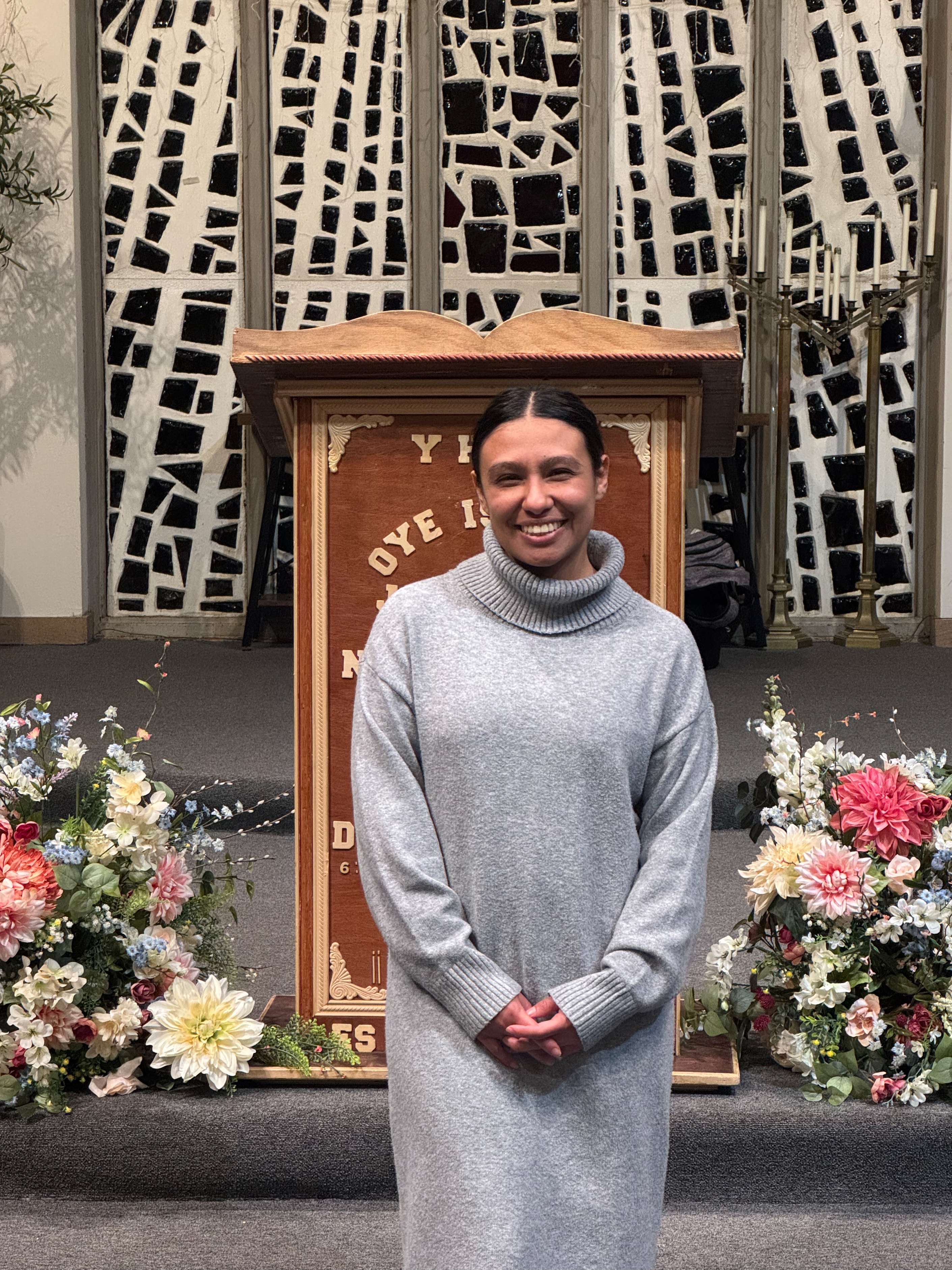 image of worship service in progress (for a church & cathedral)