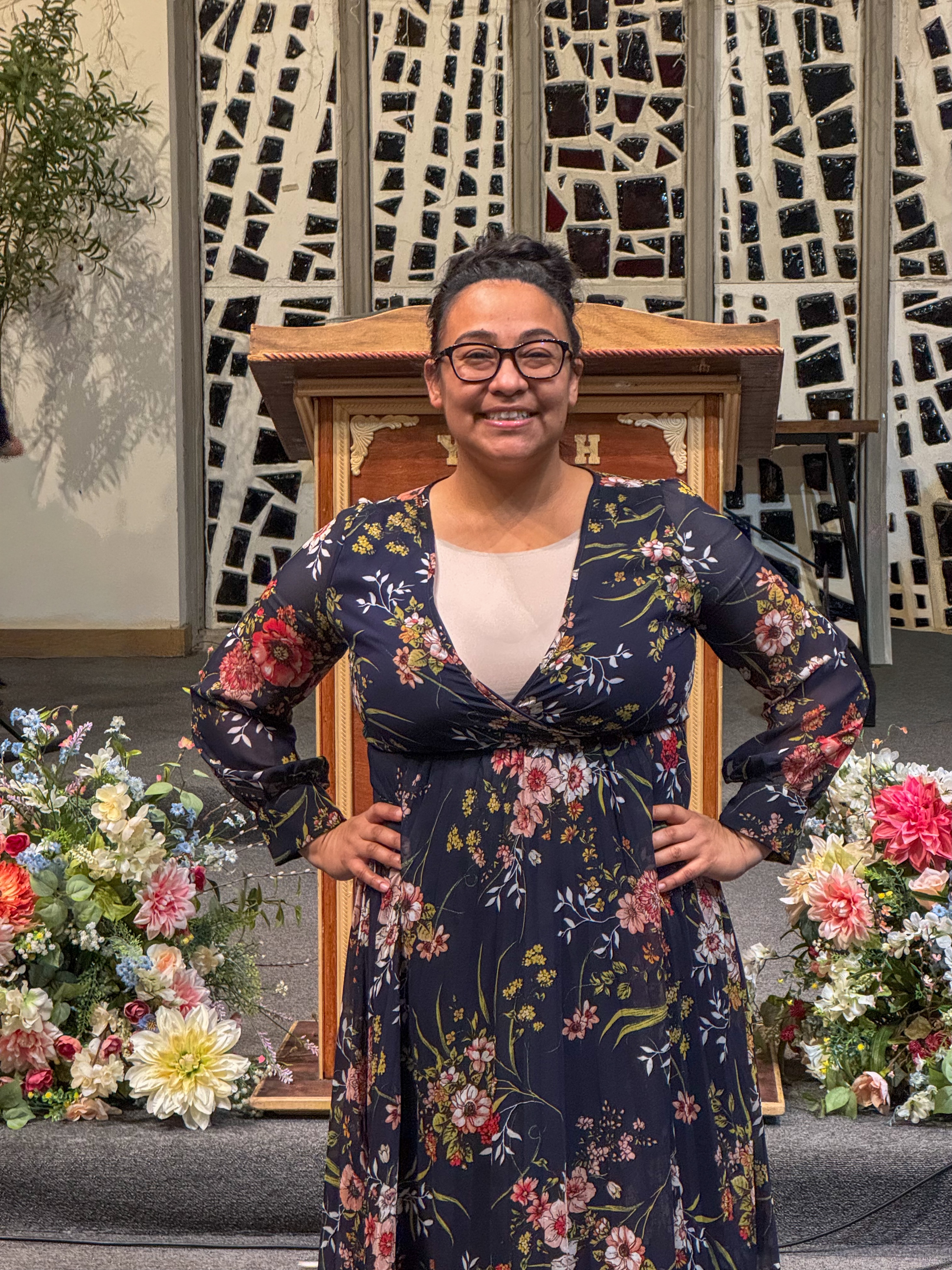 image of worship service in progress (for a church & cathedral)