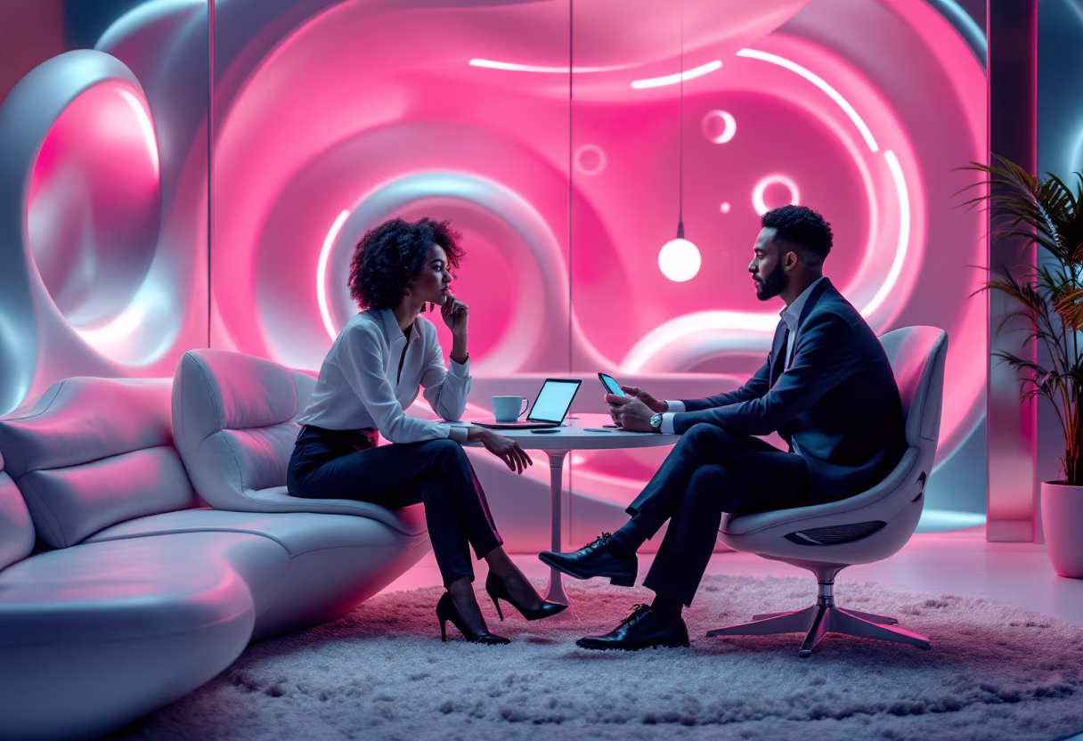 image of a coach consulting with a client