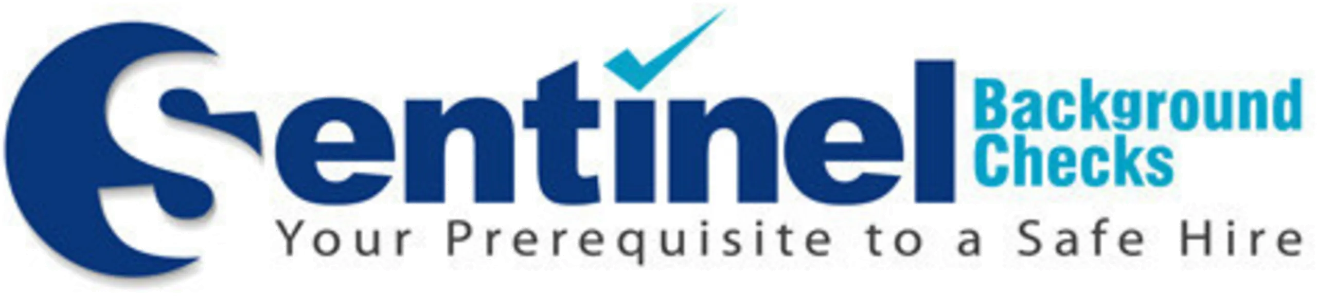 Sentinel Background Checks logo with the tagline: Your Prerequisite to a Safe Hire.