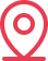 Red location pin icon with a hollow center.