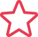 Red outlined star with a smaller solid gray star inside on a white background.