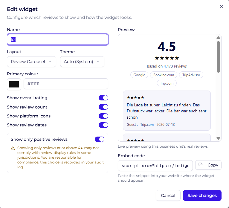 Showcase your trust to drive direct bookings