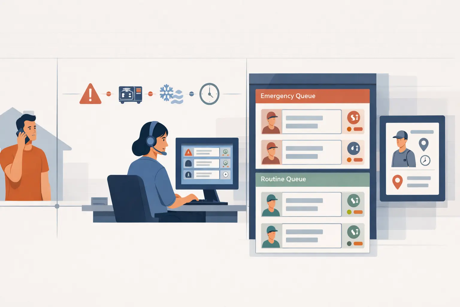 HVAC Call Answering Workflow That Qualify Urgency And Route Them