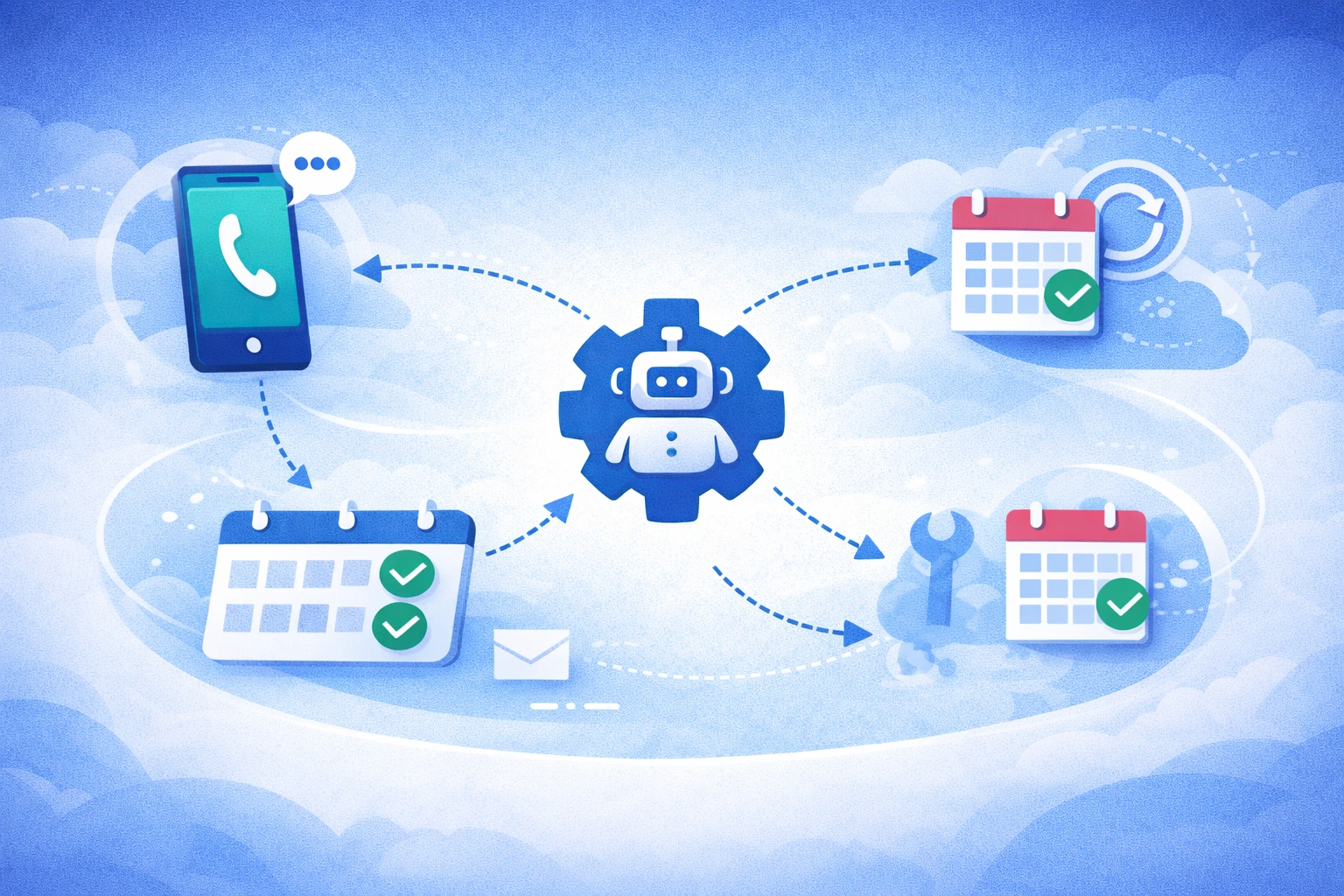 Service call automation workflow