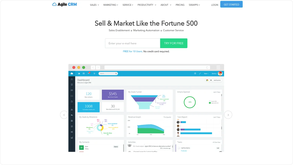 agile-crm-homepage