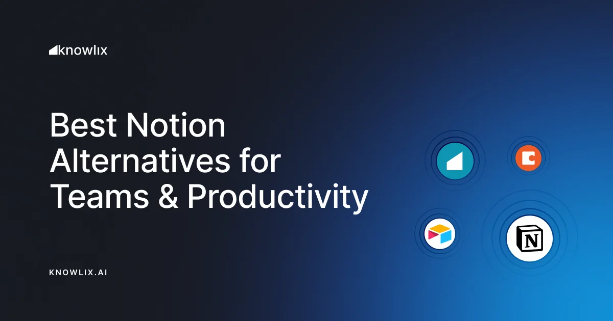 Comparison of 10 Notion alternatives for SMBs in 2026