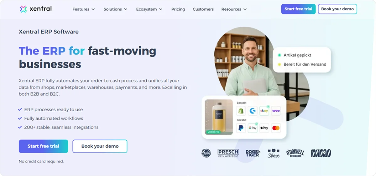 xentral-homepage