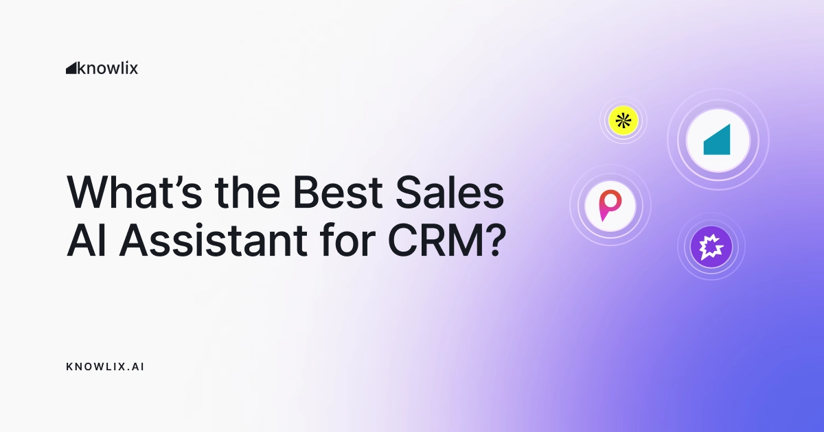 Comparison of 7 sales AI assistants for CRM in 2026