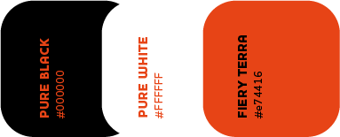 Palette des couleurs avec nom et code hex