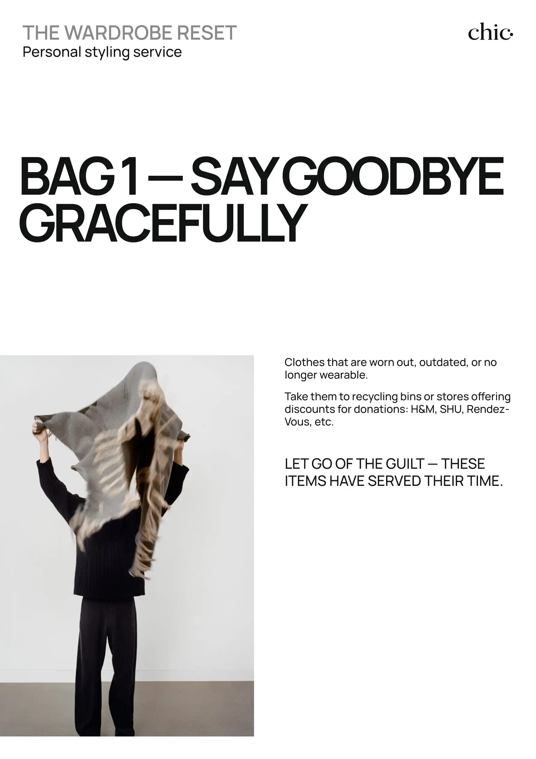 Wardrobe audit guide by Chic Update