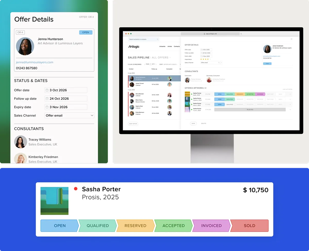 Create more opportunities and stay organized - Artlogic