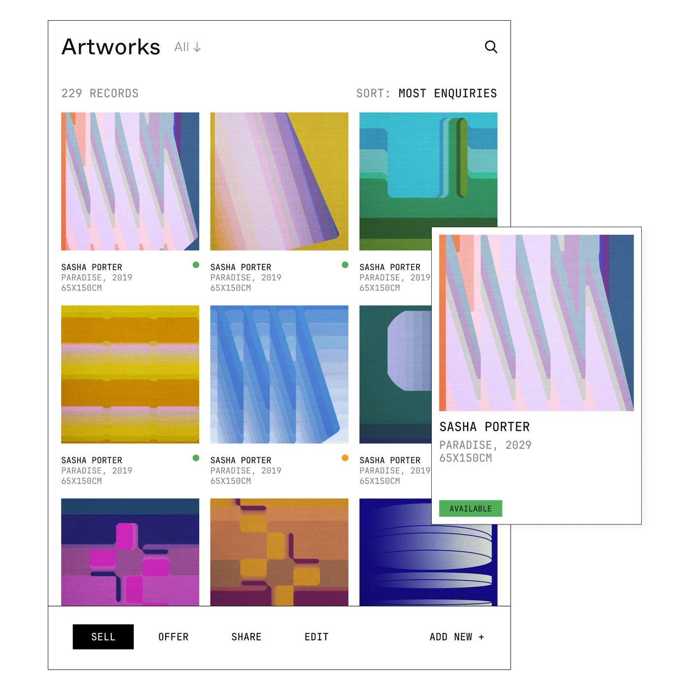 Powerful artwork management