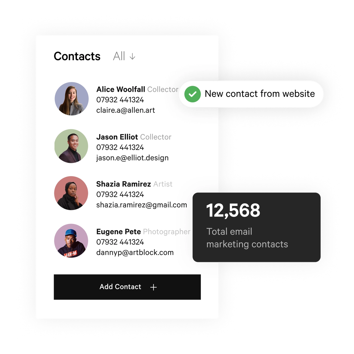 Artlogic Email Contacts