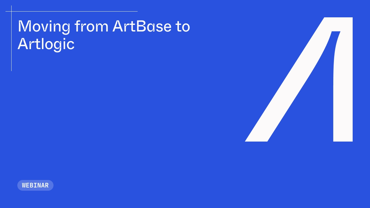 Moving from ArtBase to Artlogic