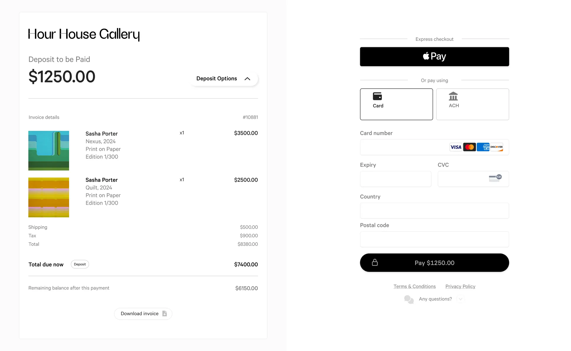 Artlogic Payments