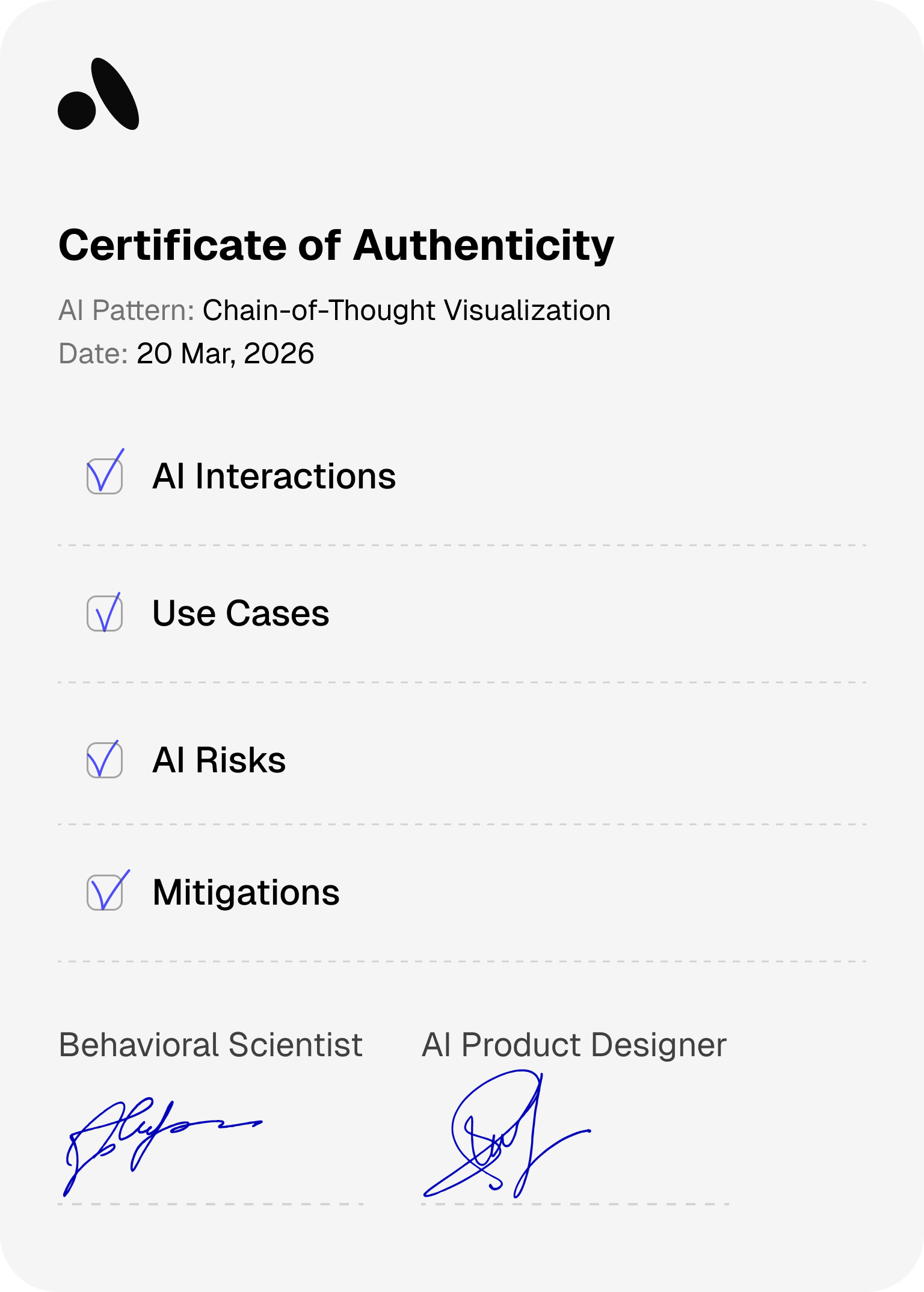 BAI certificate