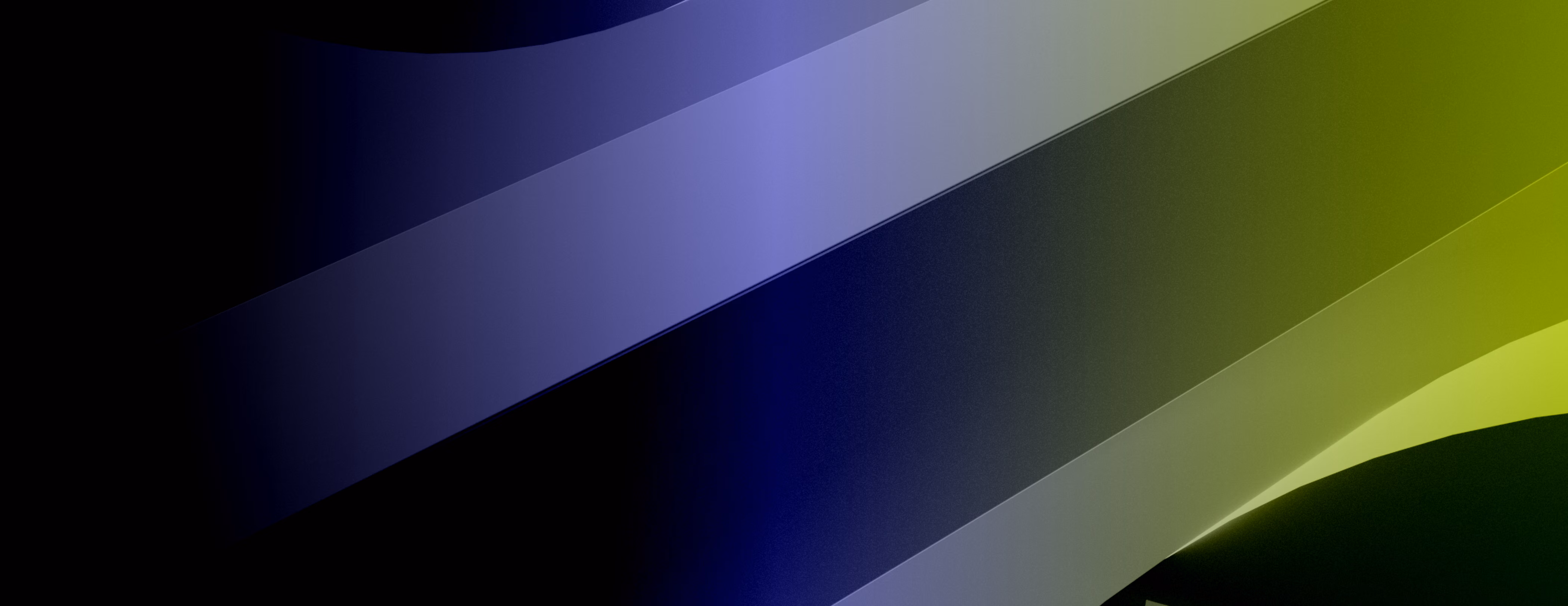 Abstract gradient bands blending dark blue and green colors in flowing curved shapes.